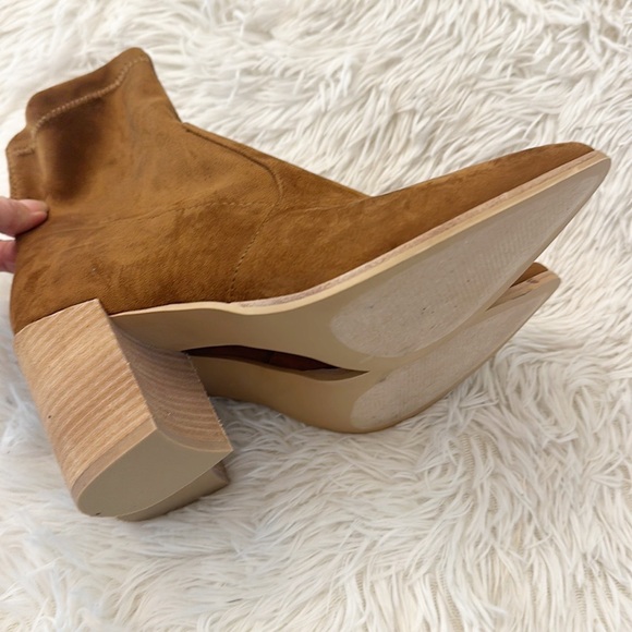 Steve Madden Viper Faux Suede Brown pull on ankle boot women size 8.5 - Picture 5 of 5